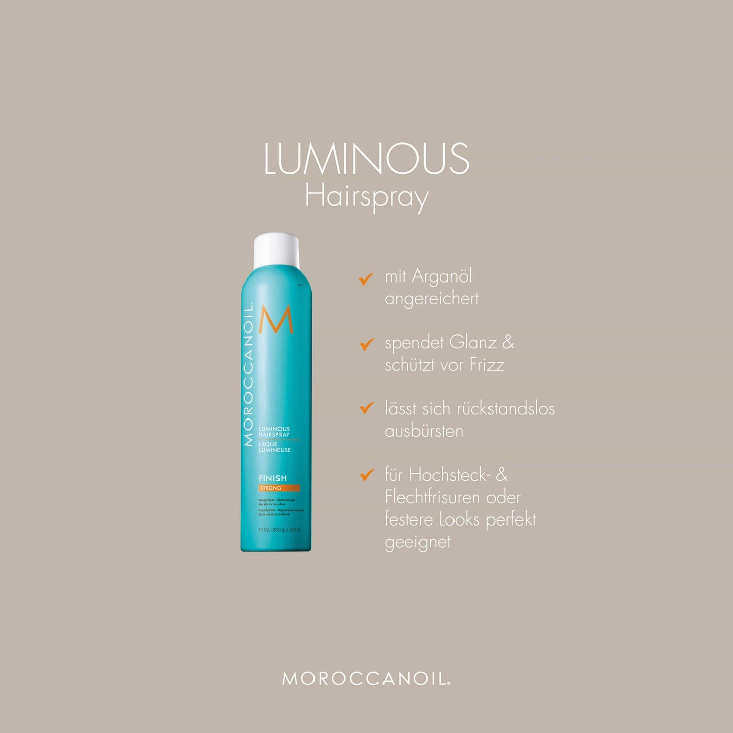 Moroccanoil Luminöses Haarspray medium hold - Friseurmeister