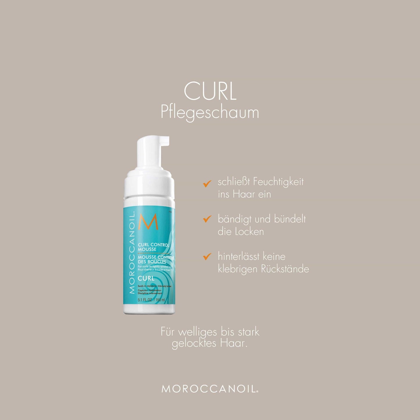 Moroccanoil Locken Pflegeschaum 150ml - Friseurmeister